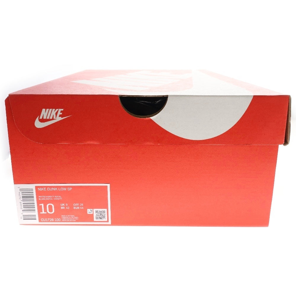 NIKE(ナイキ) DUNK LOW SP Varsity Royal/Kentucky ダンク ロー SP バーシティロイヤル/ケンタッキー ローカットスニーカー ホワイト/ブルー US10/28cm CU1726-100