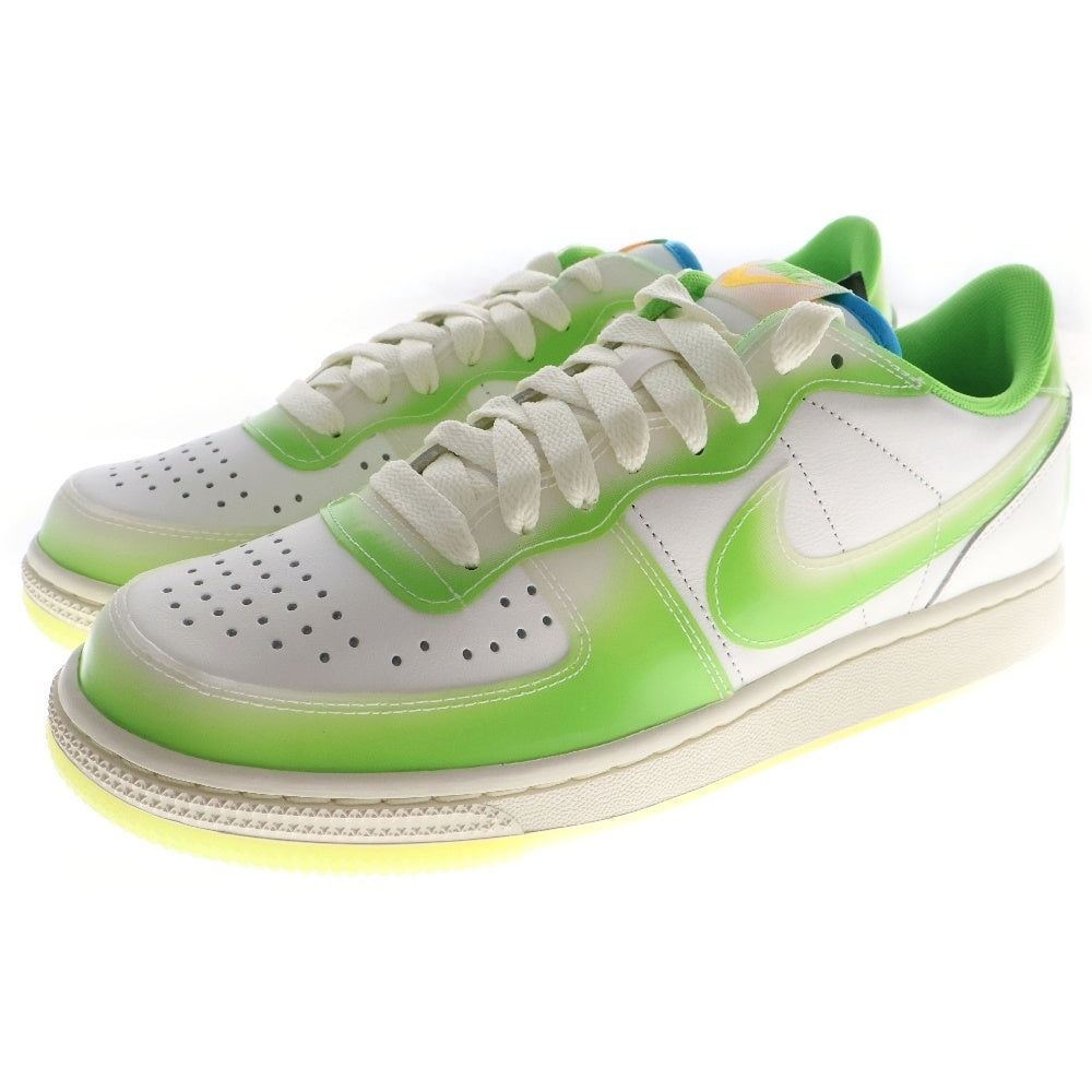 NIKE(ナイキ) TERMINATOR LOW PRM Soft Vinyl ターミネーター プレミアム ソフトビニール ローカットスニーカー ホワイト/ライトグリーン US8.5/26.5cm FN7651-133