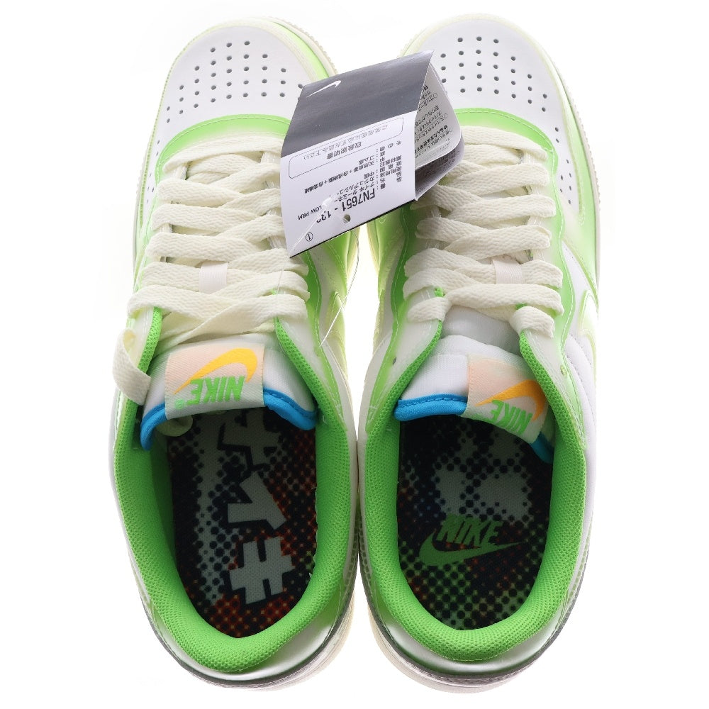 NIKE(ナイキ) TERMINATOR LOW PRM Soft Vinyl ターミネーター プレミアム ソフトビニール ローカットスニーカー ホワイト/ライトグリーン US8.5/26.5cm FN7651-133