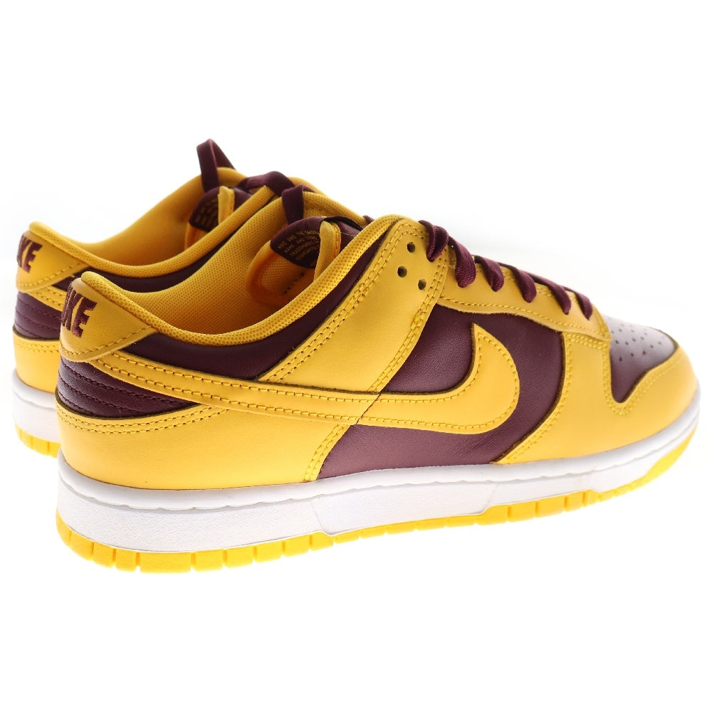 NIKE(ナイキ) DUNK LOW UNIVERSITY GOLD ダンク ユニバーシティゴールド ローカットスニーカー イエロー/バーガンディ US8.5/26.5cm DD1391-702