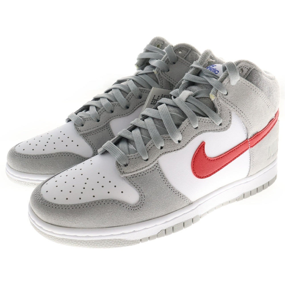 NIKE(ナイキ) DUNK HIGH Athletic Club ダンク アスレチッククラブ ハイカットスニーカー グレー/レッド US8.5/26.5cm DJ6152-001