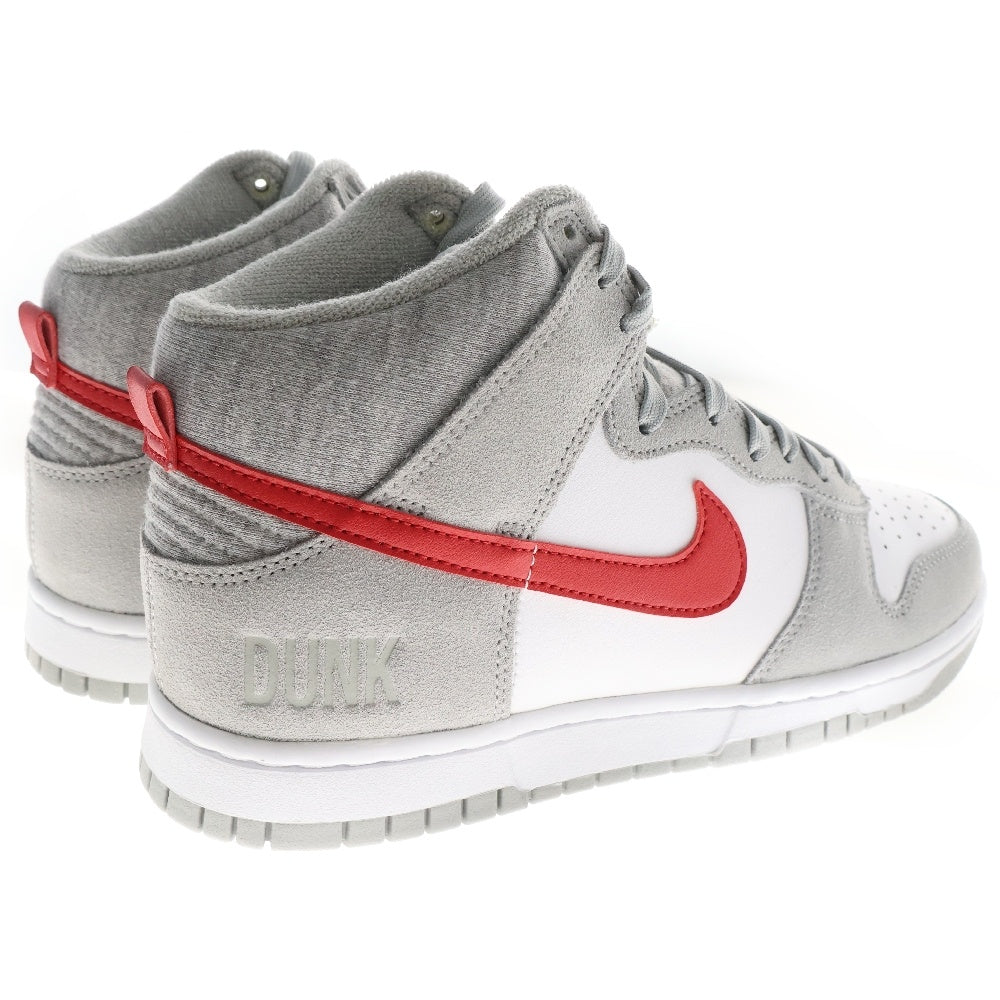 NIKE(ナイキ) DUNK HIGH Athletic Club ダンク アスレチッククラブ ハイカットスニーカー グレー/レッド US8.5/26.5cm DJ6152-001