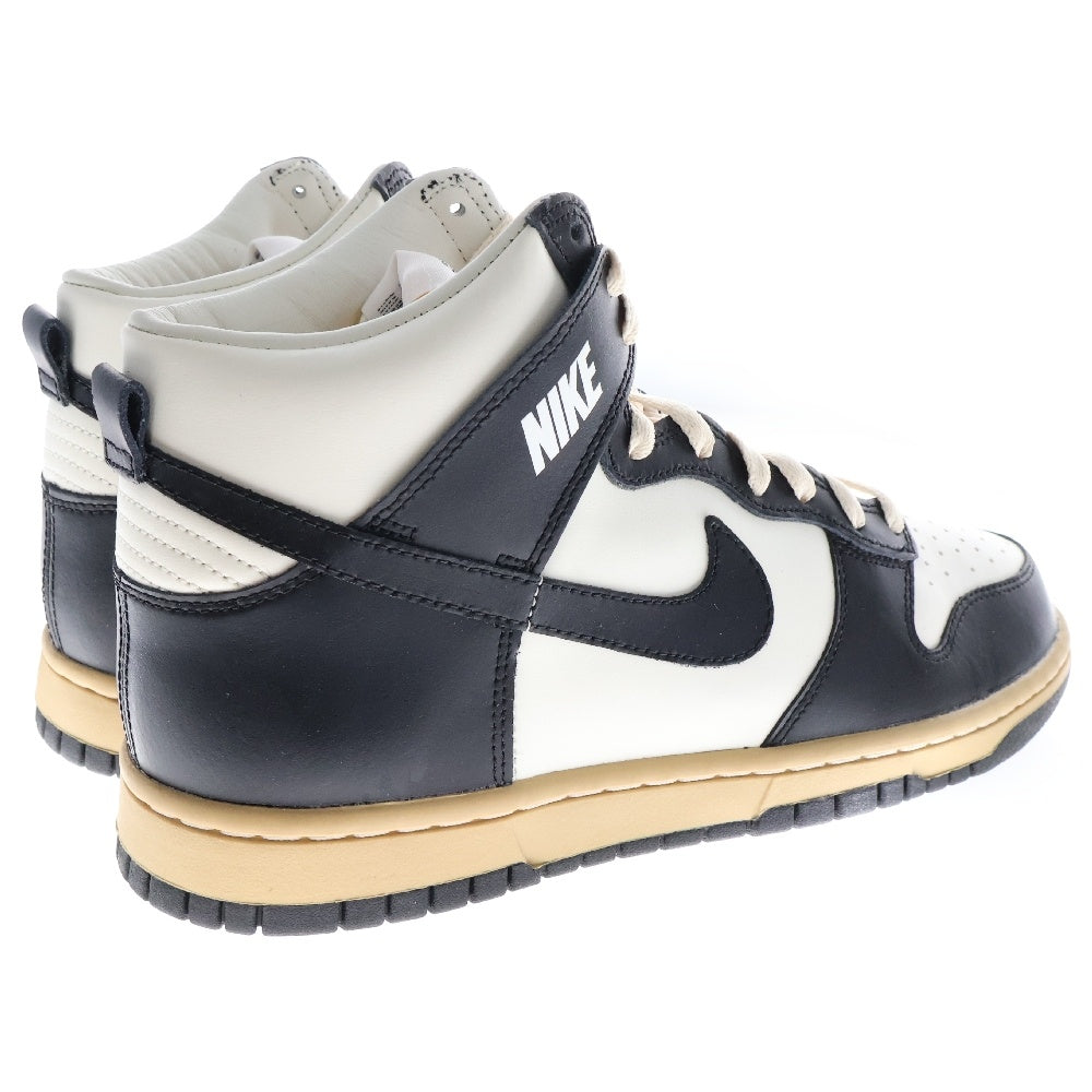 NIKE(ナイキ) WMNS DUNK HIGH Black and Sail ウィメンズ ダンク ハイカットスニーカー ブラック/ホワイト US9.5/26.5cm DZ4732-133