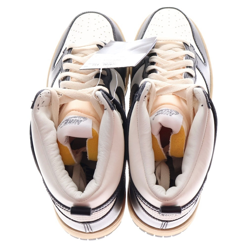 NIKE(ナイキ) WMNS DUNK HIGH Black and Sail ウィメンズ ダンク ハイカットスニーカー ブラック/ホワイト US9.5/26.5cm DZ4732-133
