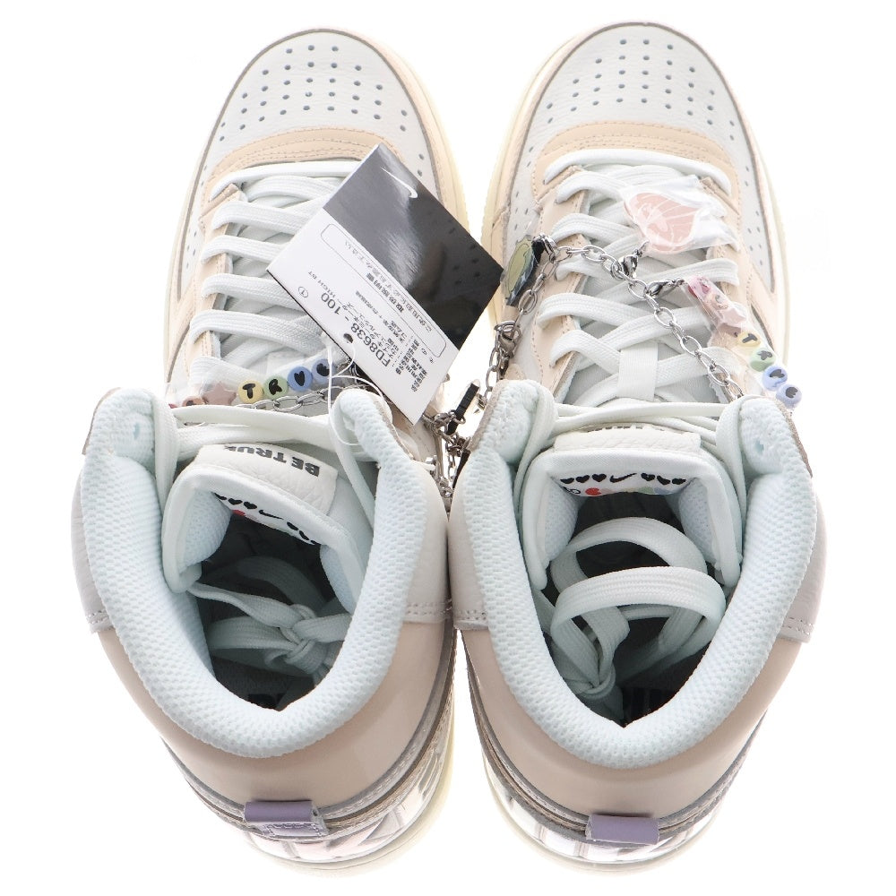 NIKE(ナイキ) TERMINATOR HIGH Be True ターミネーター ビートゥルー ハイカットスニーカー ホワイト/ピンク US8.5/26.5cm FD8638-100