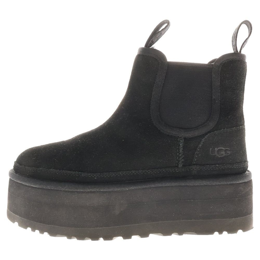 UGG(アグ) W NEUMEL PLATFORM CHELSEA ニューメル プラットフォーム チェルシーブーツ ブラック 1134526 レディース