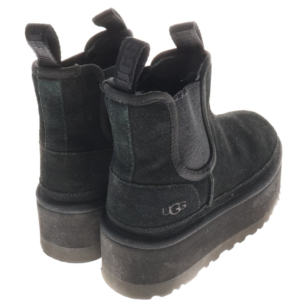 UGG(アグ) W NEUMEL PLATFORM CHELSEA ニューメル プラットフォーム チェルシーブーツ ブラック 1134526 レディース