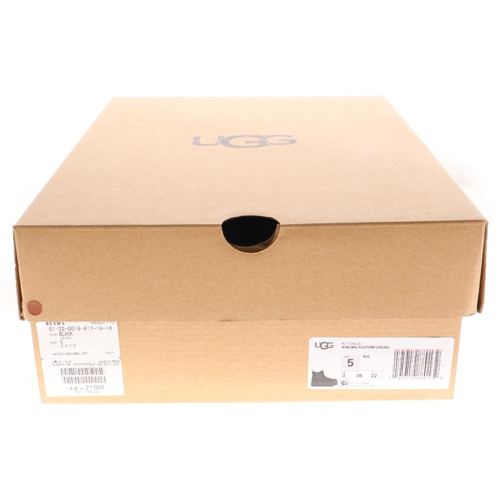 UGG(アグ) W NEUMEL PLATFORM CHELSEA ニューメル プラットフォーム チェルシーブーツ ブラック 1134526 レディース