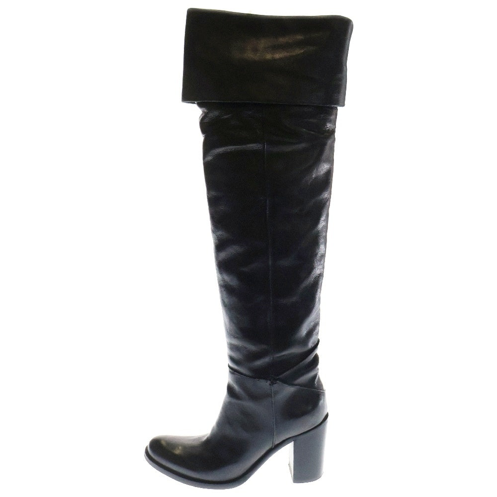 SARTORE(サルトル) ジョッキー レザー ロング ブーツ ブラック SR1585 レディース