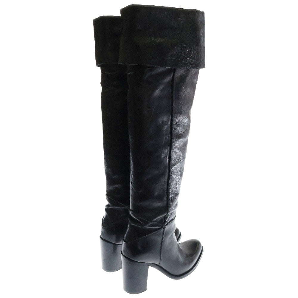 SARTORE(サルトル) ジョッキー レザー ロング ブーツ ブラック SR1585 レディース
