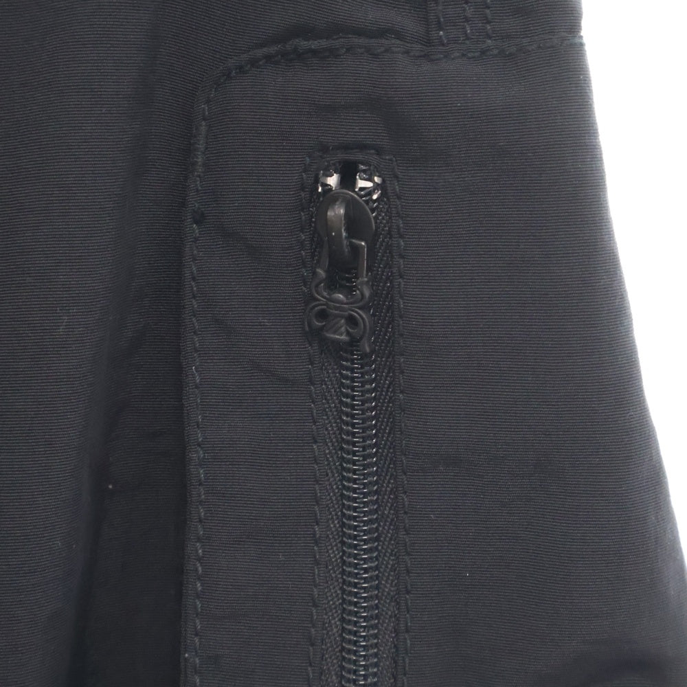 CHROME HEARTS(クロムハーツ) ホースシュープリント クロスボールボタン ナイロン カーゴハーフパンツ ショーツ ブラック