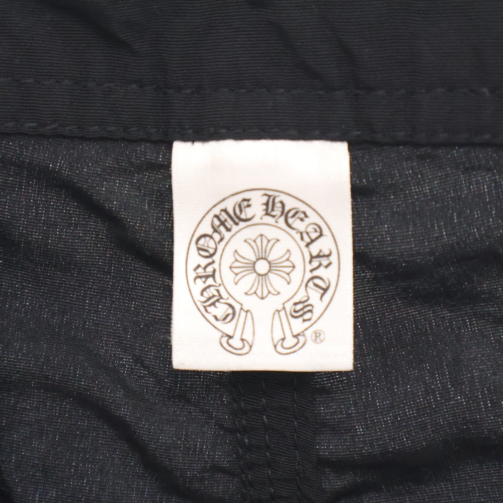 CHROME HEARTS(クロムハーツ) ホースシュープリント クロスボールボタン ナイロン カーゴハーフパンツ ショーツ ブラック