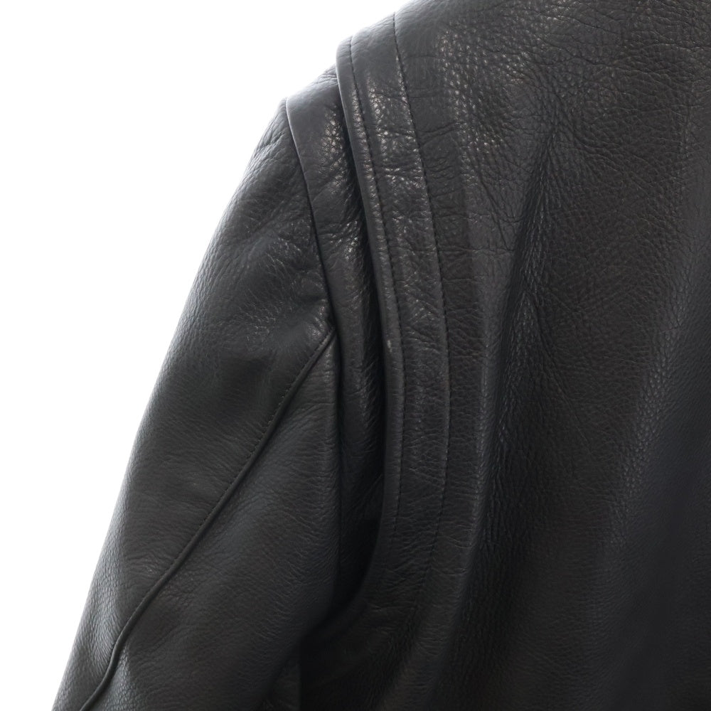 CHROME HEARTS(クロムハーツ) BASIC MOTO ベーシックモト ダガージップ ダブルライダース レザージャケット ブラック