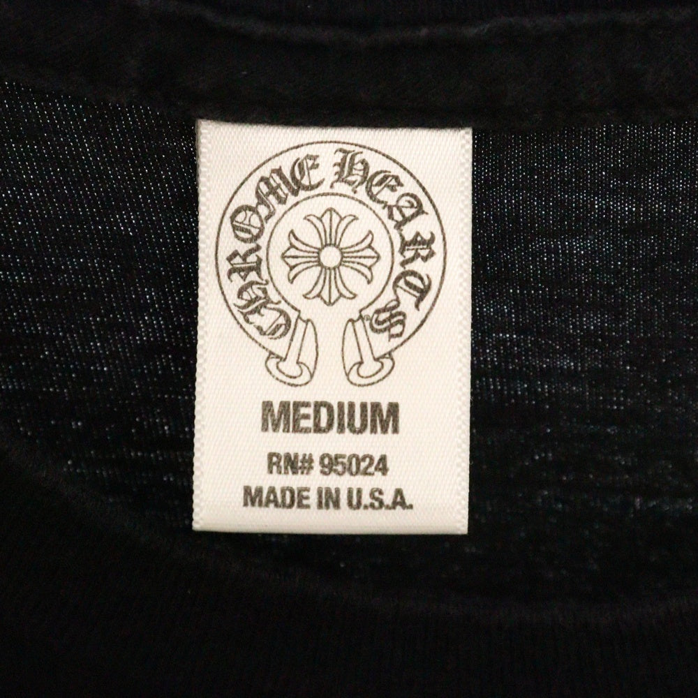 CHROME HEARTS(クロムハーツ) Who The Fuck Is Jesse Jo T-Shirt ジェシージョースターク フロントプリント クルーネック 半袖Tシャツ カットソー ブラック