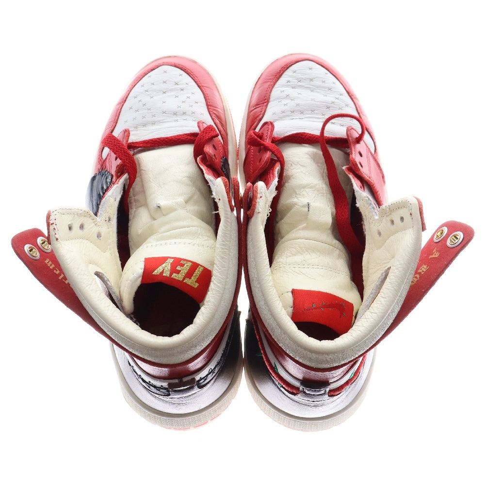 NIKE(ナイキ) ×Teyana Taylor W AIR JORDAN 1 WMNS HIGH ZOOM CMFT 2 テヤナ・テイラー ウィメンズ エアジョーダン1 ズーム ハイカットスニーカー US7/24cm FJ0604-601