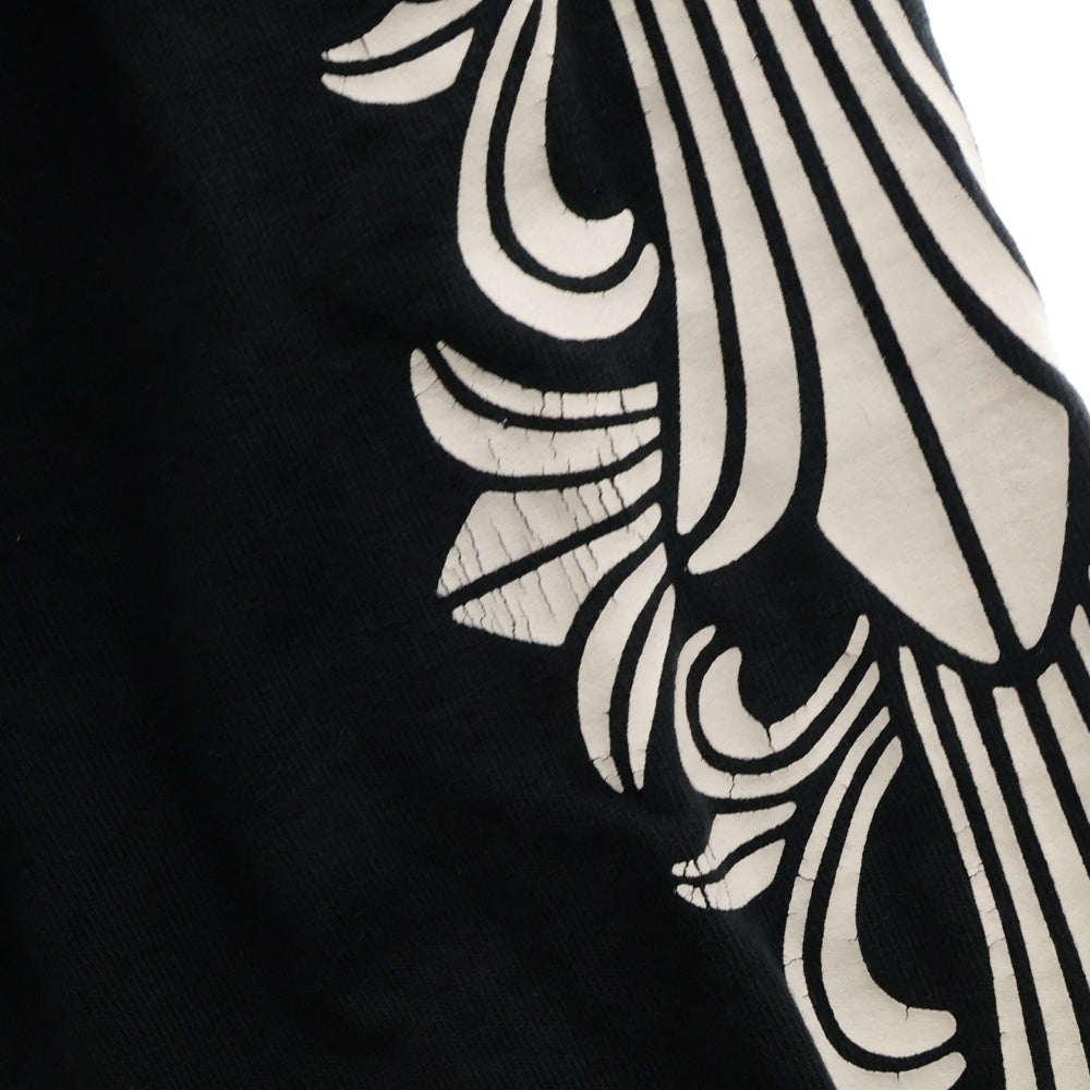 CHROME HEARTS(クロムハーツ) ×The Rolling Stones LT Hoodie オールド ローリングストーンズ ダガージップアップフーディ スウェットパーカー ブラック