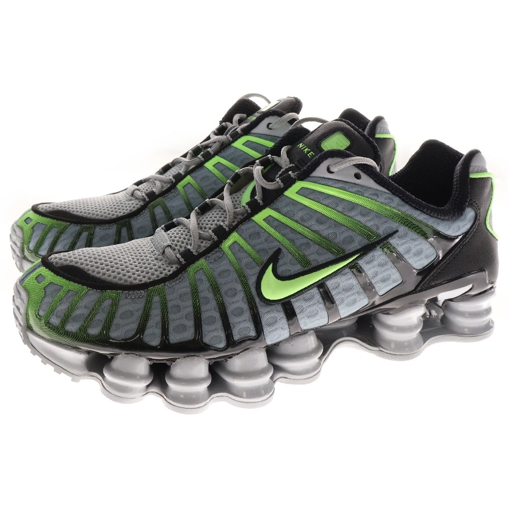 NIKE(ナイキ) SHOX TL ショックス ローカットスニーカー グレー/グリーン US9/27cm AV3595-005