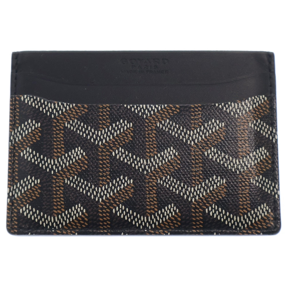 GOYARD(ゴヤール) サンシュルピス ヘリンボーン レザー カードケース ブラック