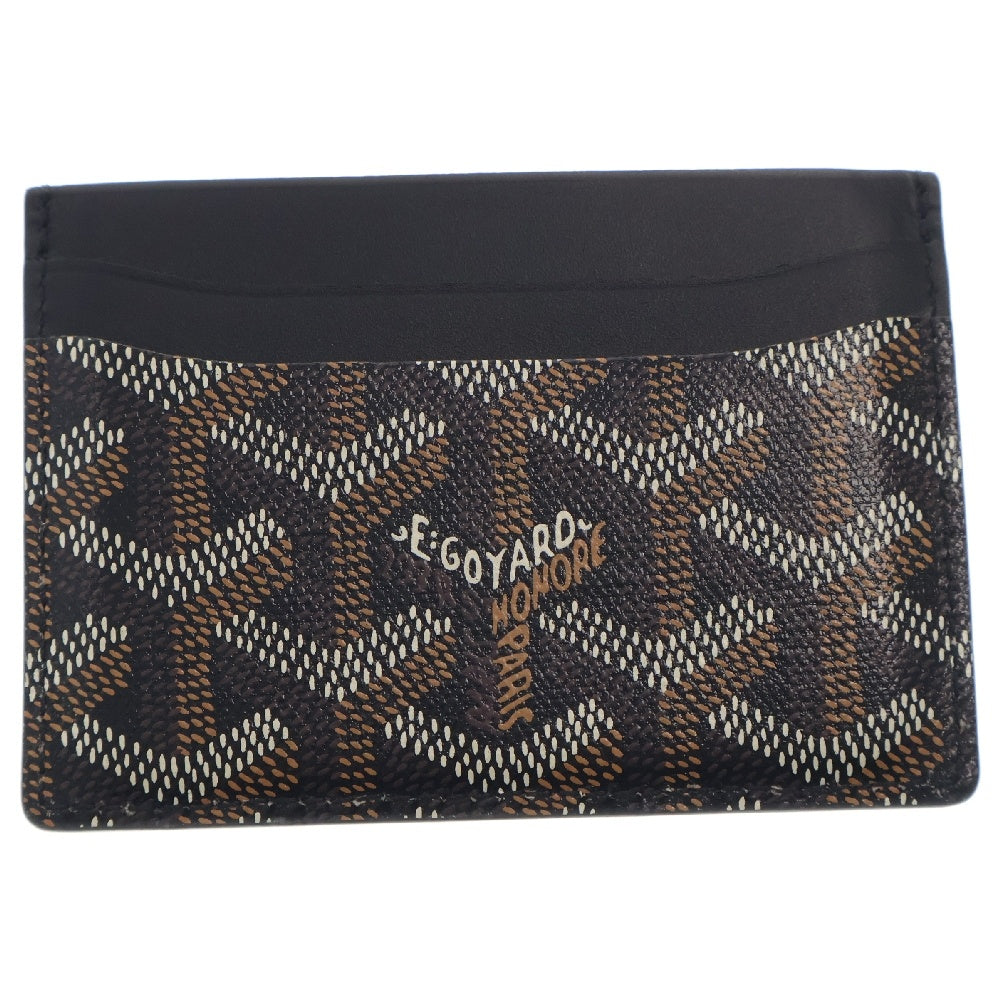GOYARD(ゴヤール) サンシュルピス ヘリンボーン レザー カードケース ブラック