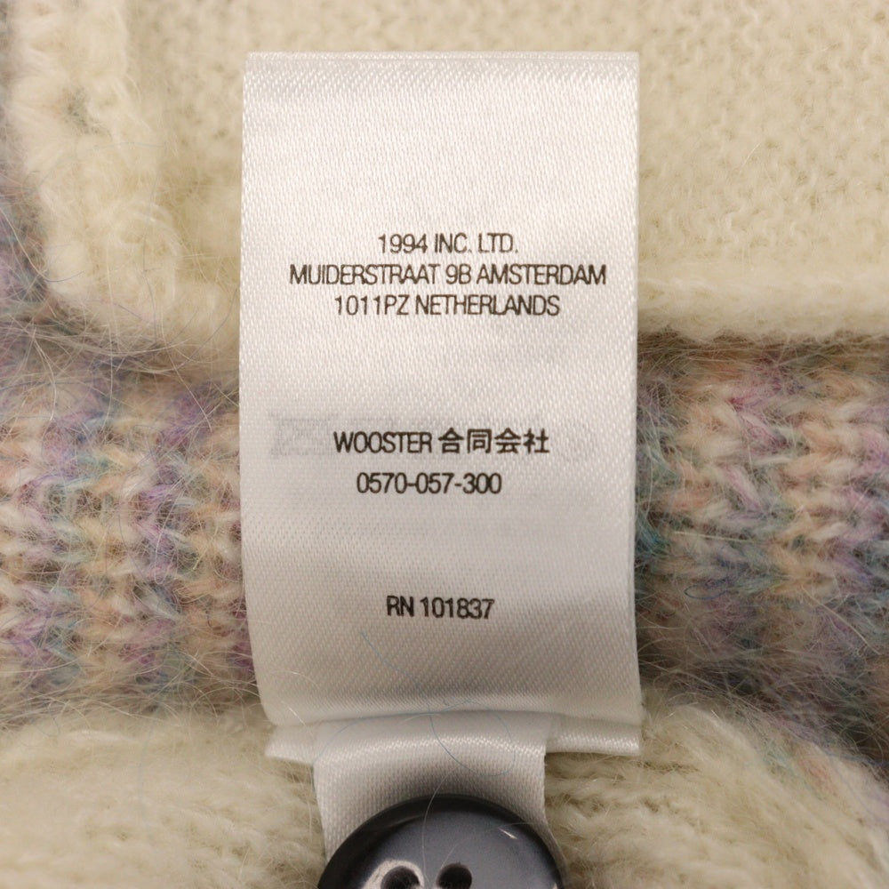 SUPREME(シュプリーム) 22SS Brushed Grid Cardigan ブラッシュド モヘア カーディガン マルチカラー