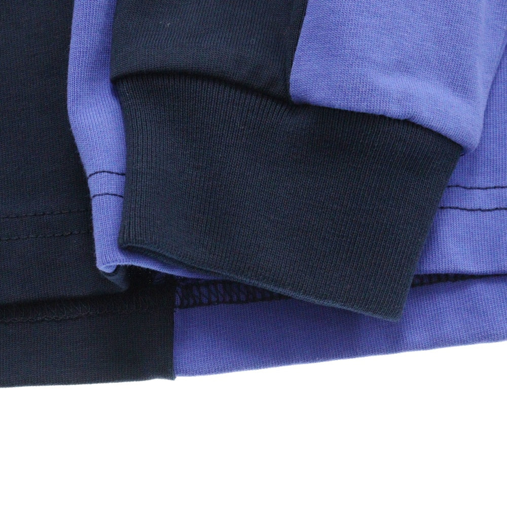 Palace Skateboards(パレススケートボーズ) SHISTLE RUGBY シスルロゴエンブロイダリー 長袖ラグビーシャツ ブルー/ネイビー 27ES008