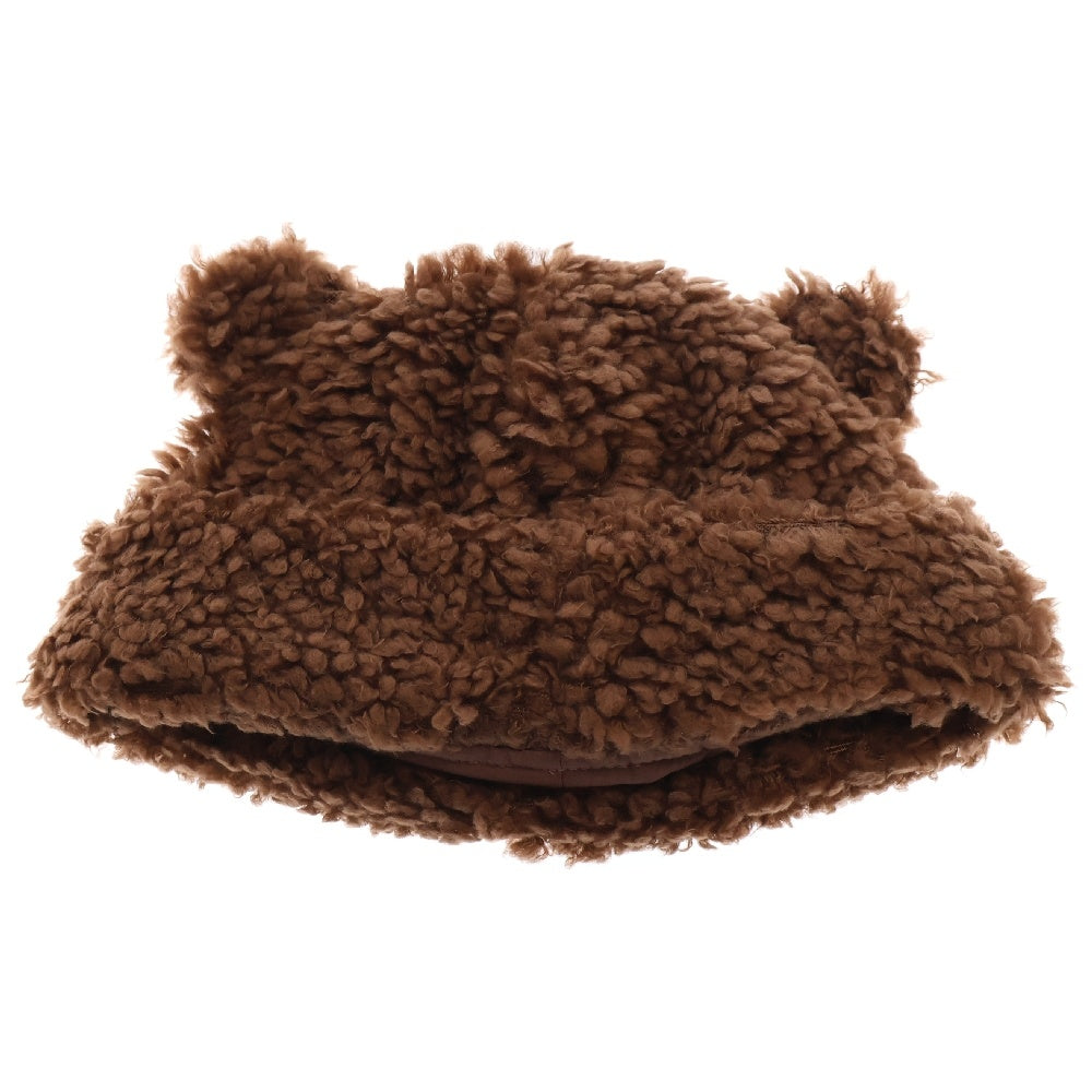 BASICKS(ベイシックス) BEAR BEANIE ポリエステルボア ベアービーニー 帽子 ブラウン S2.5-1201