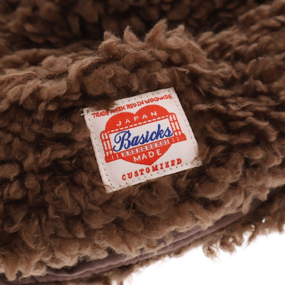 BASICKS(ベイシックス) BEAR BEANIE ポリエステルボア ベアービーニー 帽子 ブラウン S2.5-1201