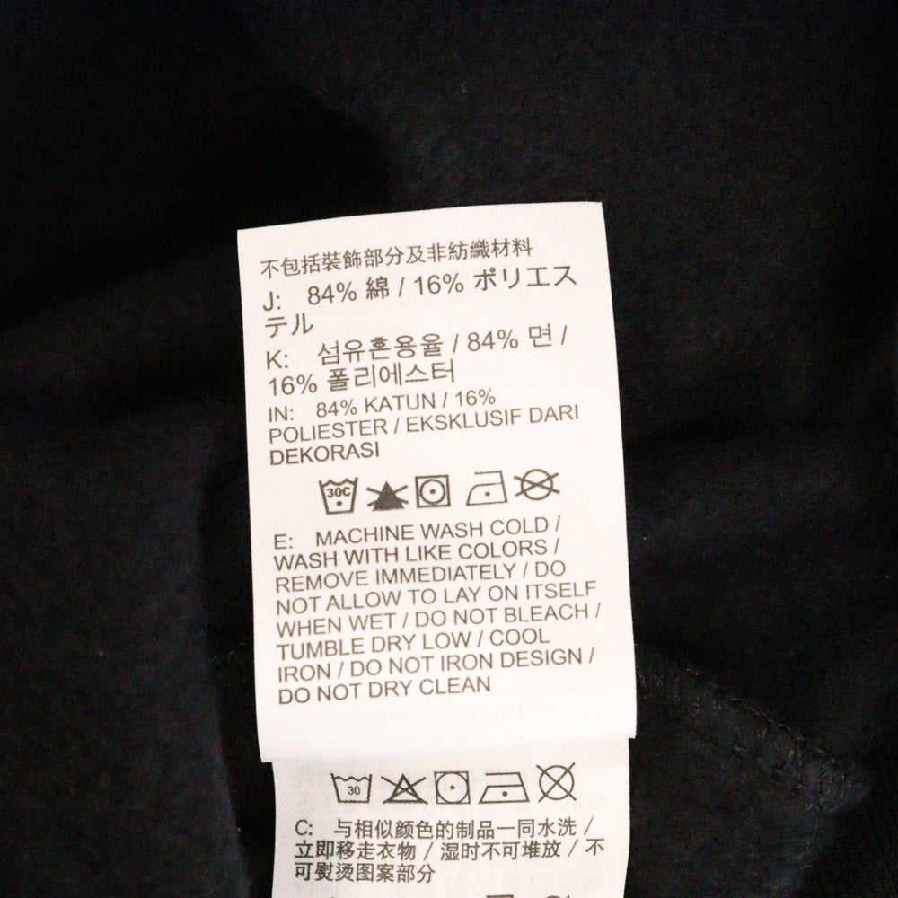 SUPREME(シュプリーム) 24SS ×NIKE Hooded Sweatshirt ナイキ アームロゴプリント スウェットプルオーバーパーカー ブラック FQ0759-063