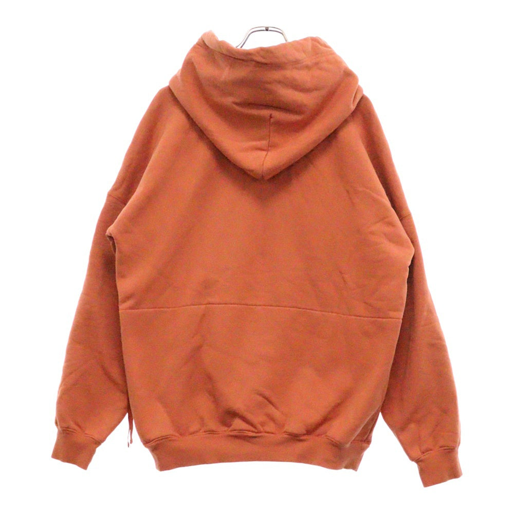 STAMPD(スタンプド) 17AW BASE HOODIE フロントロゴプリント サイドZIP オーバーサイズ スウェット プルオーバーパーカー オレンジ