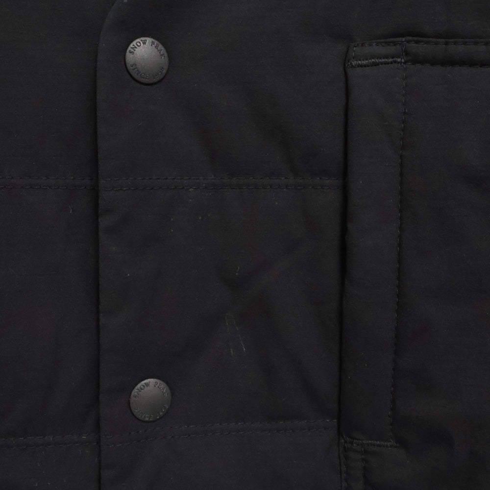 snow peak(スノーピーク) Flexible Insulated Pullover ナイロン キルティング ジャケット ブラック SW-22AU001