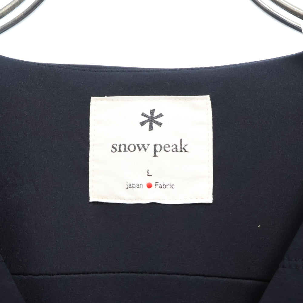 snow peak(スノーピーク) Flexible Insulated Pullover ナイロン キルティング ジャケット ブラック SW-22AU001