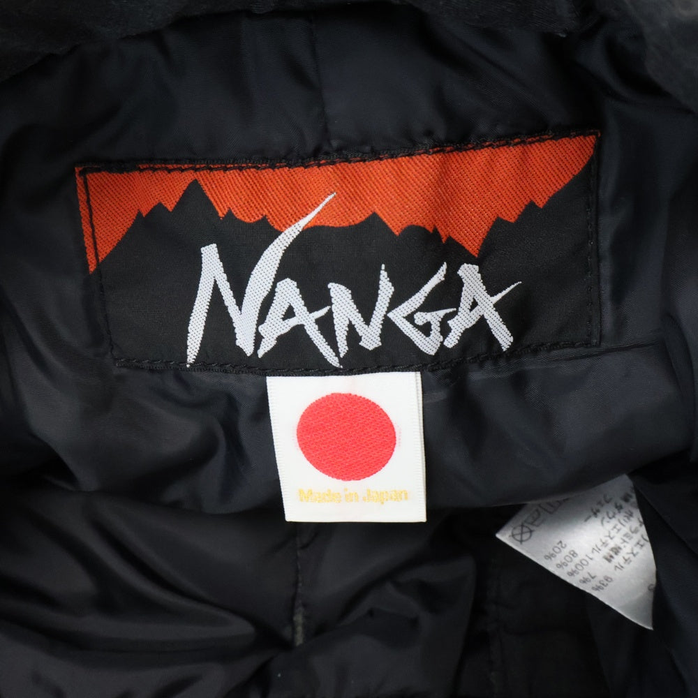 NANGA(ナンガ) 裾リブ ポリエステル ダウン パンツ グレー