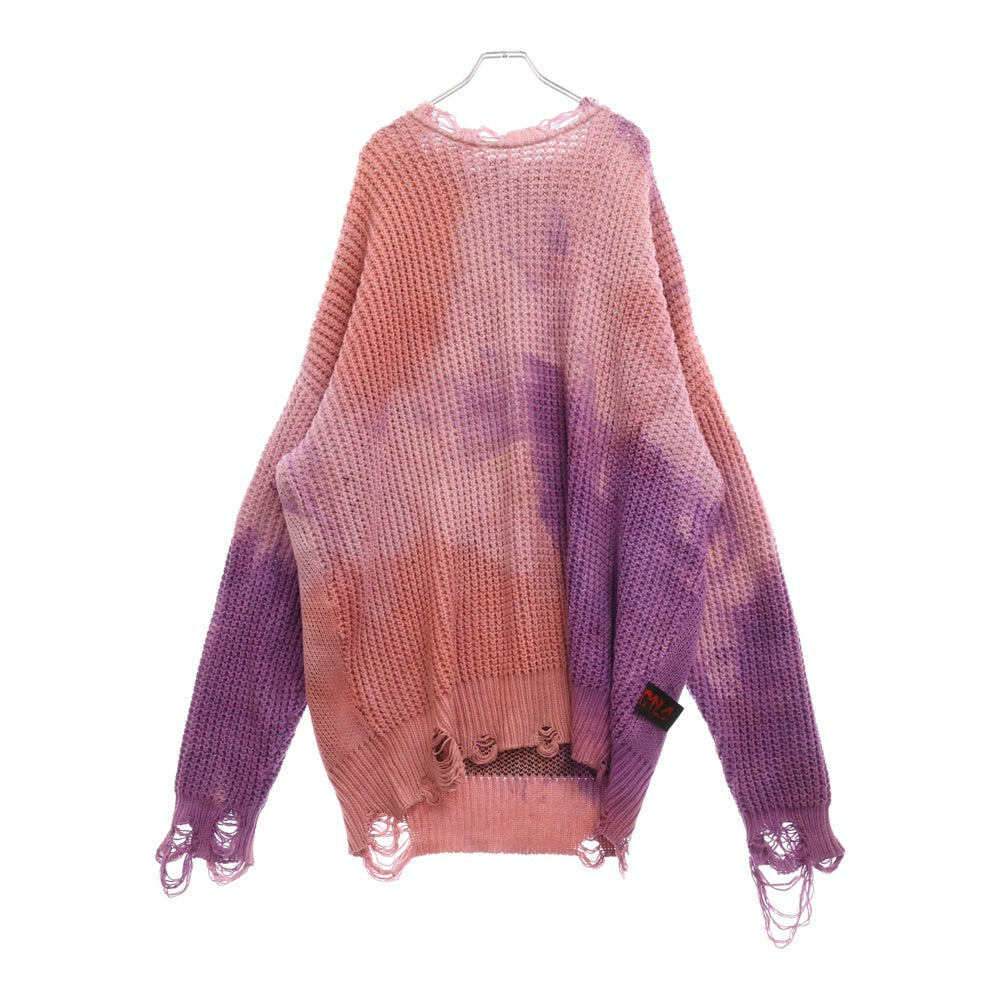 cvtvlist(カタリスト) CTLS CVTVLIST CRASH KNIT PINK MARBL クラッシュ ニット セーター ピンク 22019RF01