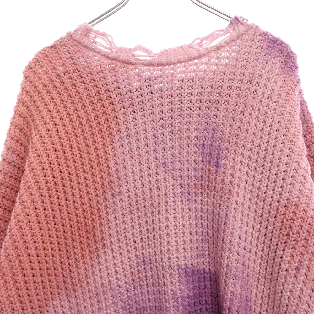 cvtvlist(カタリスト) CTLS CVTVLIST CRASH KNIT PINK MARBL クラッシュ ニット セーター ピンク 22019RF01