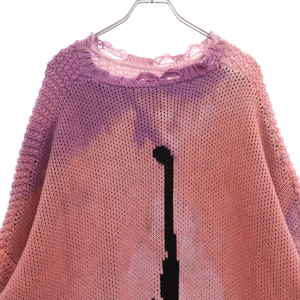 cvtvlist(カタリスト) CTLS CVTVLIST CRASH KNIT PINK MARBL クラッシュ ニット セーター ピンク 22019RF01