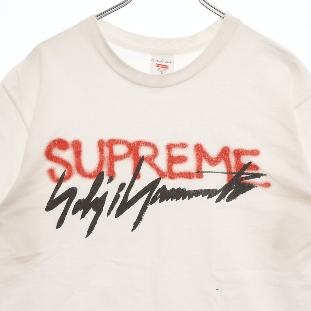 SUPREME(シュプリーム) 20AW × Yohji Yamamoto Logo Tee × ヨウジヤマモト ロゴプリント クルーネック半袖Tシャツ カットソー ブラック
