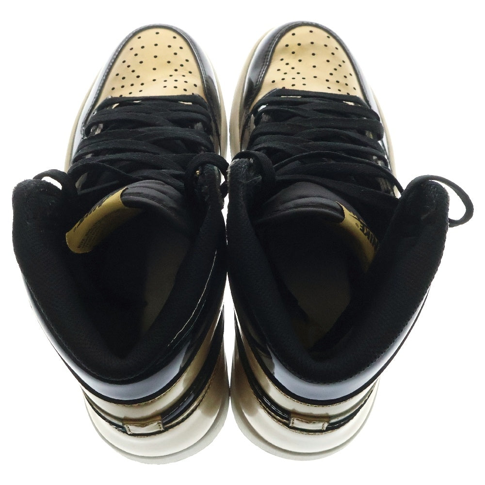 NIKE(ナイキ) AIR JORDAN 1 RETRO HIGH OG NRG GOLD TOE エアジョーダン1 ゴールドトゥ ハイカットスニーカー ゴールド/ブラック/ホワイト US8.5/26.5cm 861428-007
