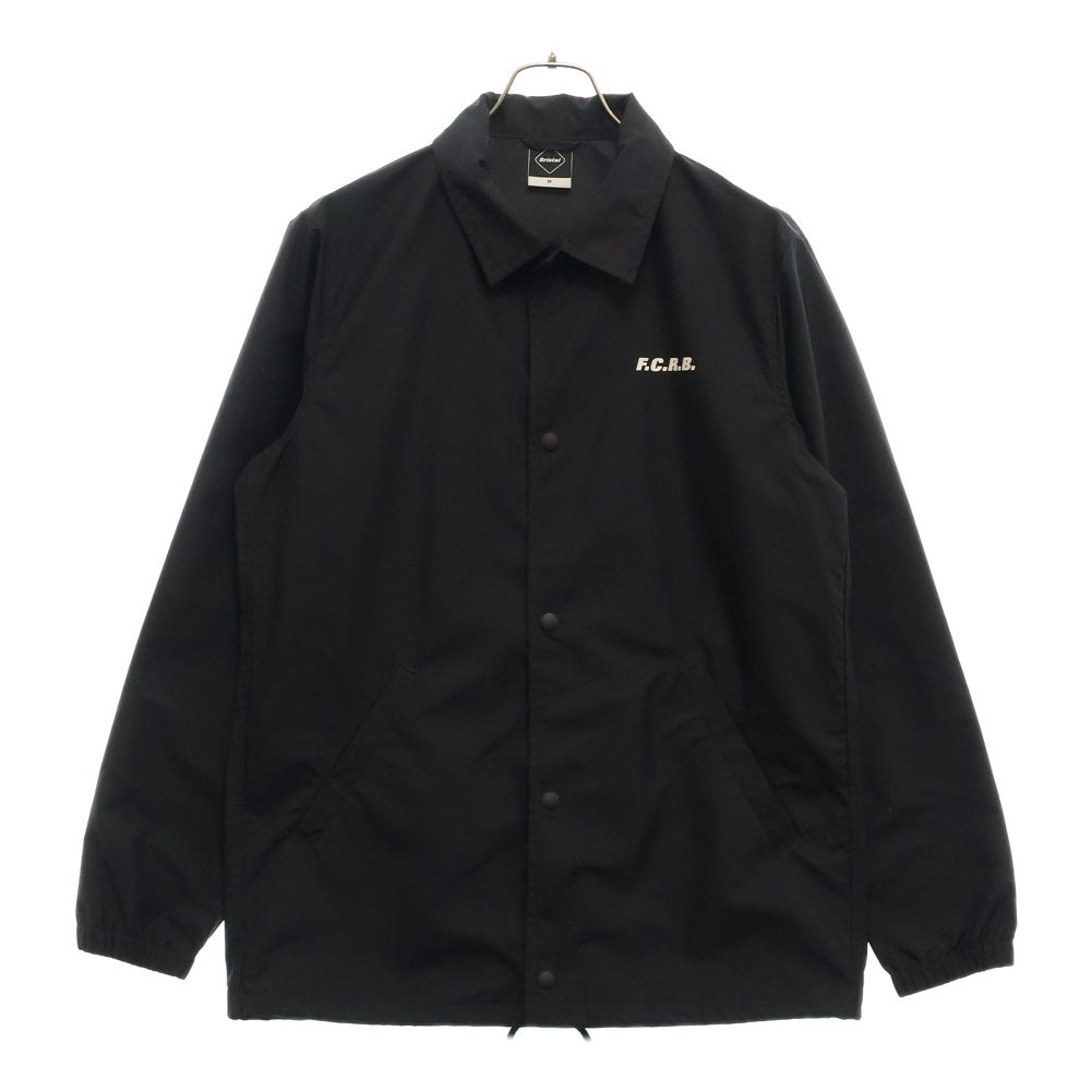 F.C.R.B./F.C.Real Bristol/FCRB(エフシーアールビー/エフシーレアルブリストル) 18AW SUPPORTER WINDBREAKER サポーター ウィンド ブレーカー ロゴプリント コーチジャケット ブラック FCRB-189066