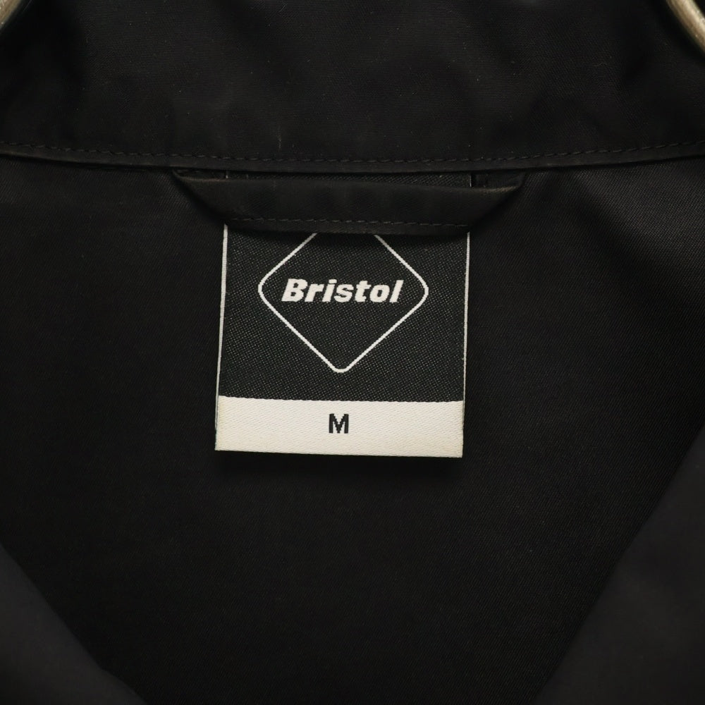 F.C.R.B./F.C.Real Bristol/FCRB(エフシーアールビー/エフシーレアルブリストル) 18AW SUPPORTER WINDBREAKER サポーター ウィンド ブレーカー ロゴプリント コーチジャケット ブラック FCRB-189066