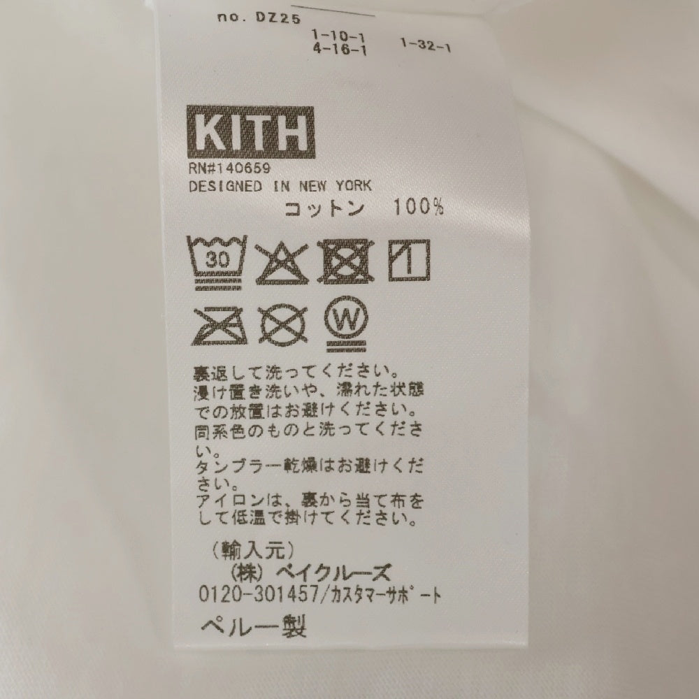 KITH(キス) AUDIO TECHNOLOGY TEE プリントTシャツ 半袖クルーネックカットソー ホワイト レディース 25-073-060-0004-1-0