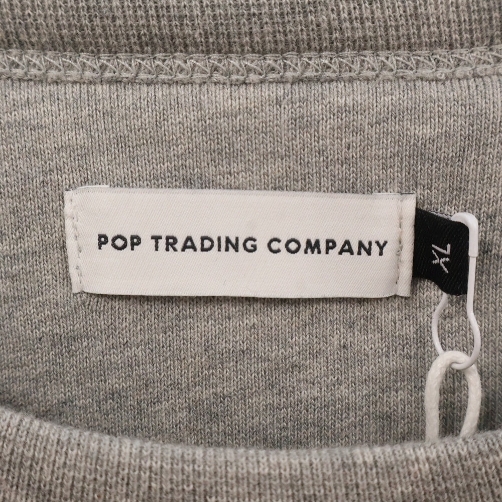 POP TRADING COMPANY(ポップトレーディングカンパニー) 25SS ARCH CREWNECK SWEAT アーチロゴ スウェット トレーナー ライトグレー