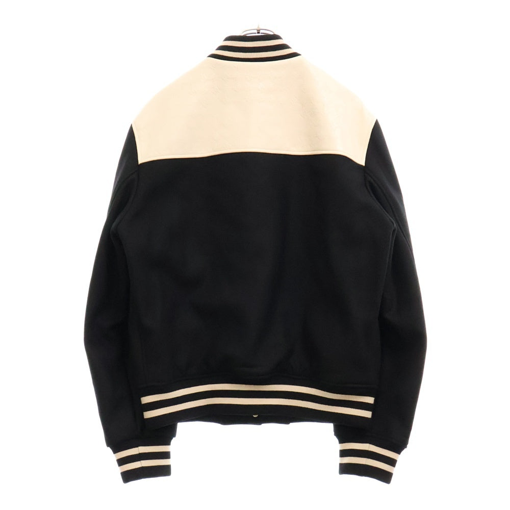 AMIRI(アミリ) 24AW MA QUAD BOMBER JACKET エムエークワッド ボンバージャケット ブラック/ホワイト SRAMOUVY1011SMRWLB3