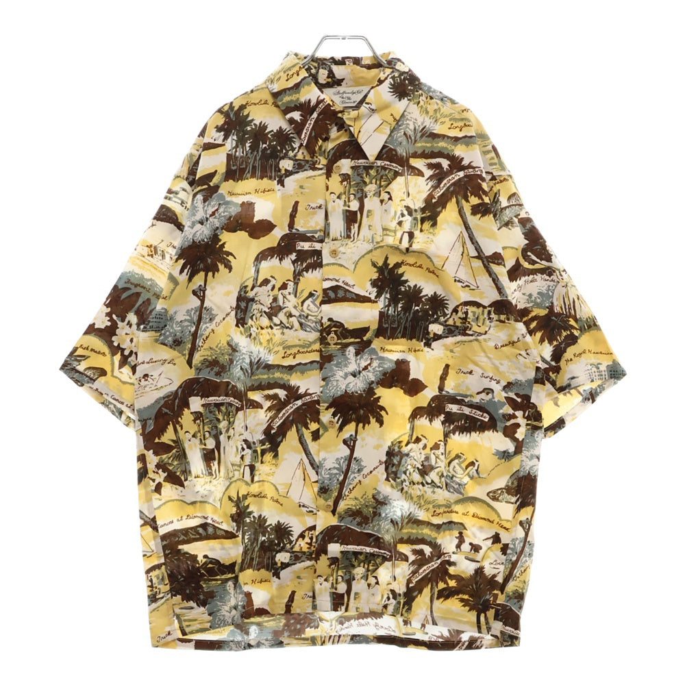 ANDFAMILYS(アンドファミリー) 24SS HAWAIIAN SHIRTS 総柄 ハワイアン 半袖シャツ イエロー SHS2405778