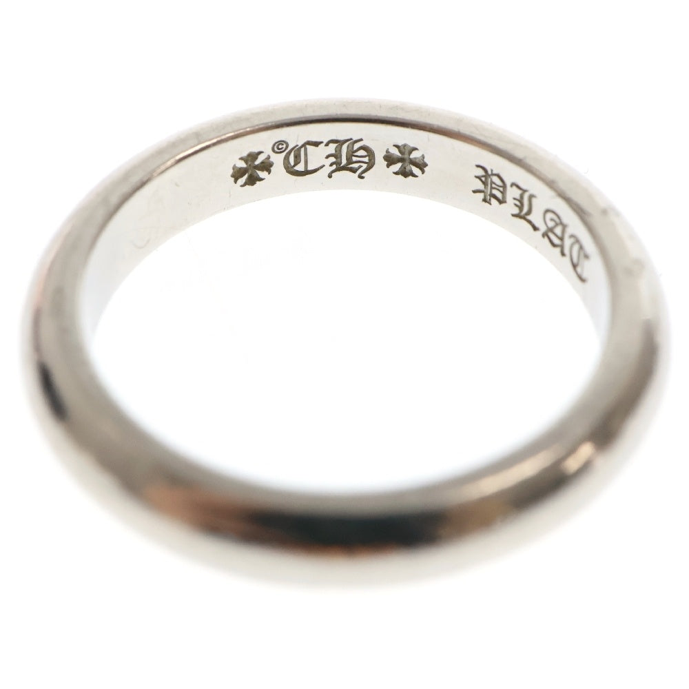 CHROME HEARTS(クロムハーツ) PLAT WEDDING BAND RING ウエディングバンド プラチナリング シルバー ※イニシャル刻印有り