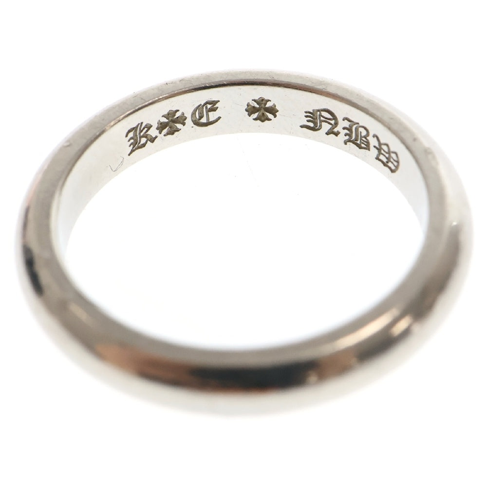 CHROME HEARTS(クロムハーツ) PLAT WEDDING BAND RING ウエディングバンド プラチナリング シルバー ※イニシャル刻印有り