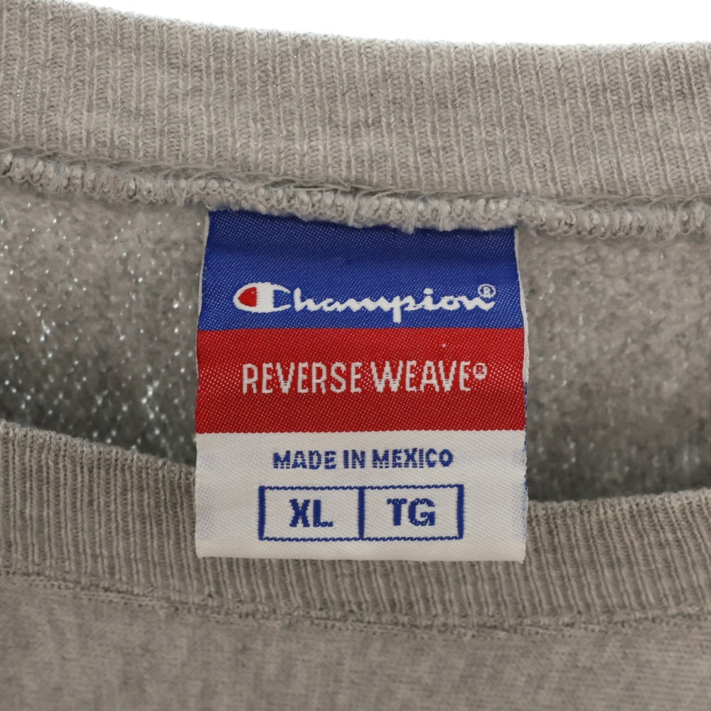 CHAMPION(チャンピオン) 90S VINTAGE REVERSE WEAVE JOHN CARROLL リバースウィーブ クルーネックスウェットトレーナー グレー/イエロー