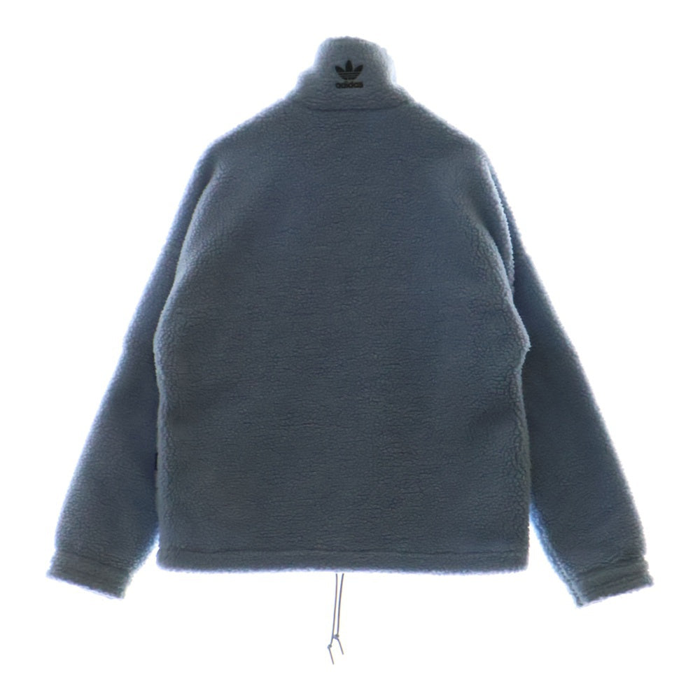 adidas(アディダス) AMBIENTSKY フロントトレフォイルロゴ ジップアップフリースジャケット ブルー HC0327