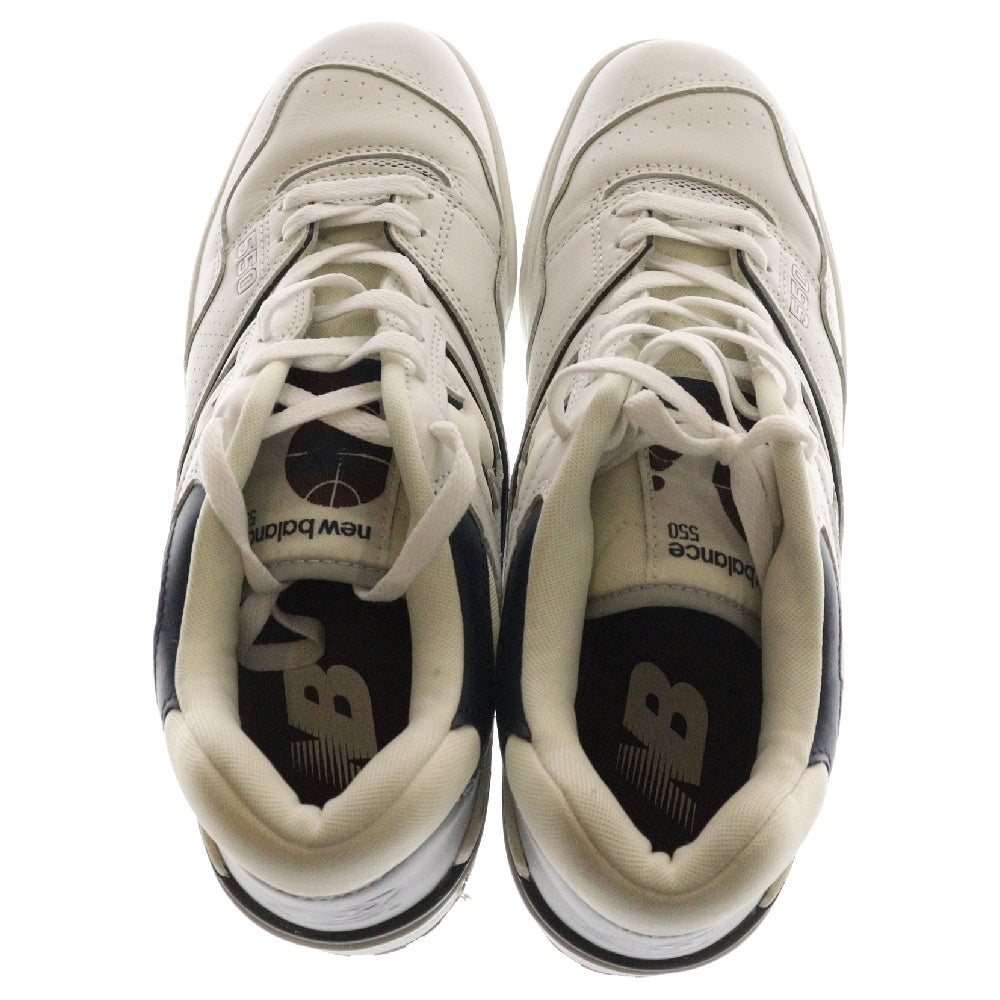 New Balance(ニューバランス) BB550PWB フルグレインレザー ローカットスニーカー ホワイト US10.5/28.5cm
