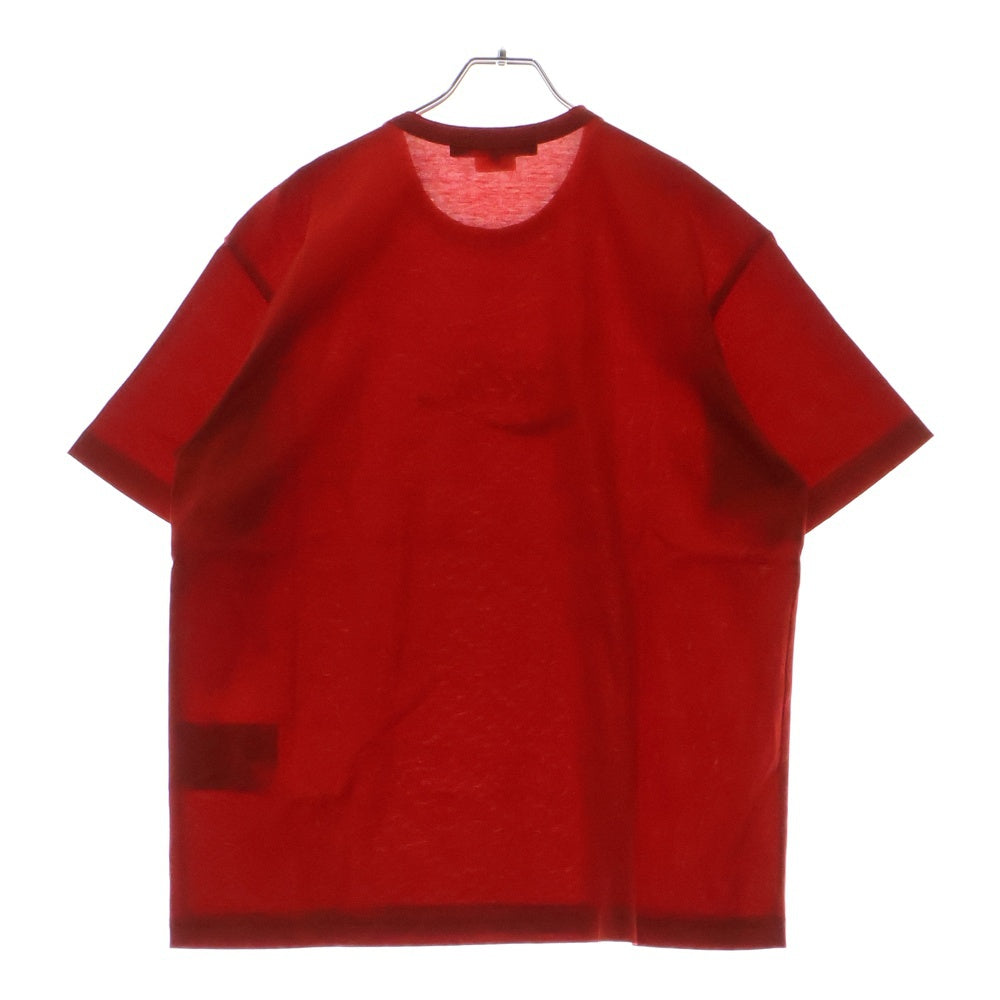 JUNYA WATANABE COMME des GARCONS(ジュンヤワタナベ コムデギャルソン) 23SS AD2022 × Coca-Cola コカ コーラ ロゴ プリント 半袖 カットソー Tシャツ レッド WK‐T019