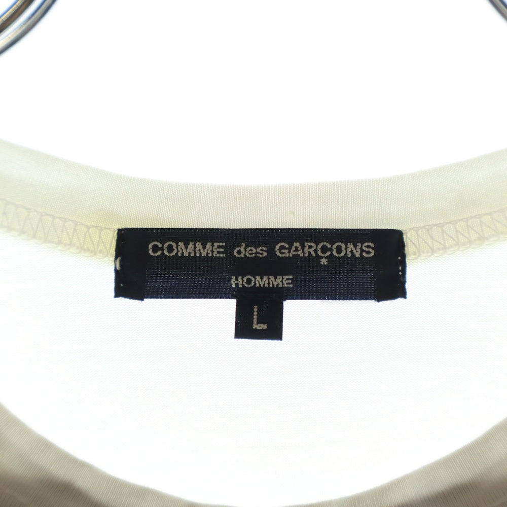 COMME des GARCONS HOMME(コムデギャルソンオム) 20AW AD2020 ゴリラ フォトプリント 半袖 カットソー Tシャツ ホワイト HF-T031